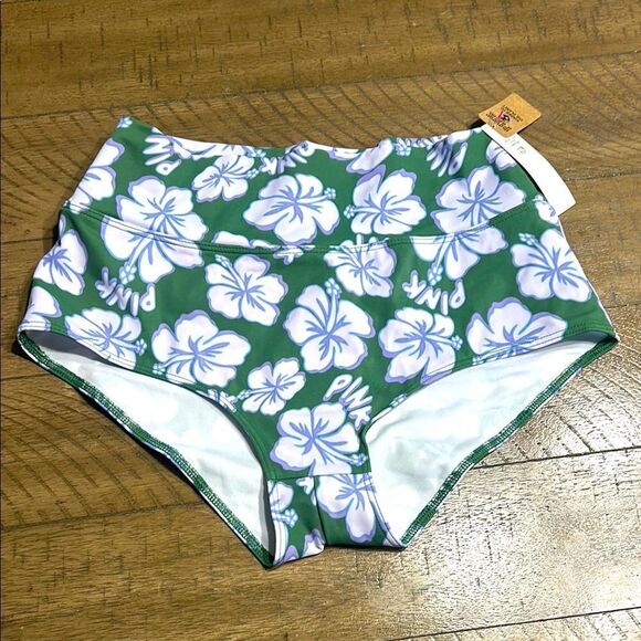 NWT Victoria’s Secret PINK high waist bikini bottoms size medium - Picture 1 of 11